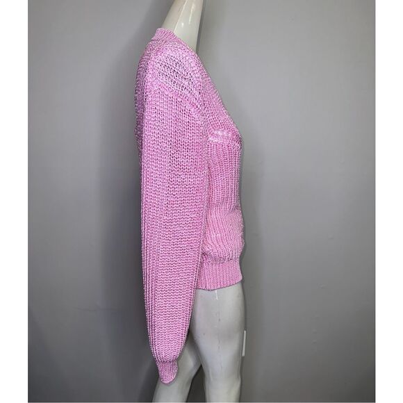 Isabel Marant Chunky Knit Crew Neck Yandra Pullover Sweater Pink US 6 $770 - Picture 8 of 11